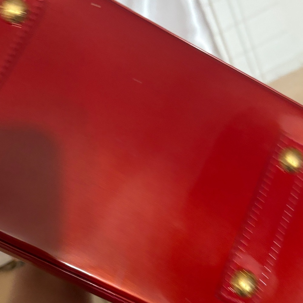 Louis Vuitton Red Patent Vernis Alma Satchel - Picture 5 of 14